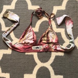 Vintage Lucky Brand Tie Dye Bikini Top Small